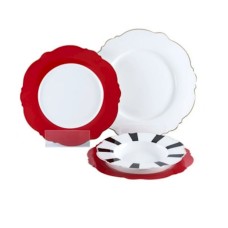 Yemək servizi Gipfel Modern 3873, 18 əd, diametr 31, 28, 23 sm, farfor, 6 nəfərlik
