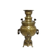 Samovar, latun, qızılı