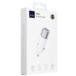 Зарядное устройство автомобильное Wiwu WI-QC022 52.5 W White Зарядное устройство автомобильное Wiwu WI-QC022 52.5 W White