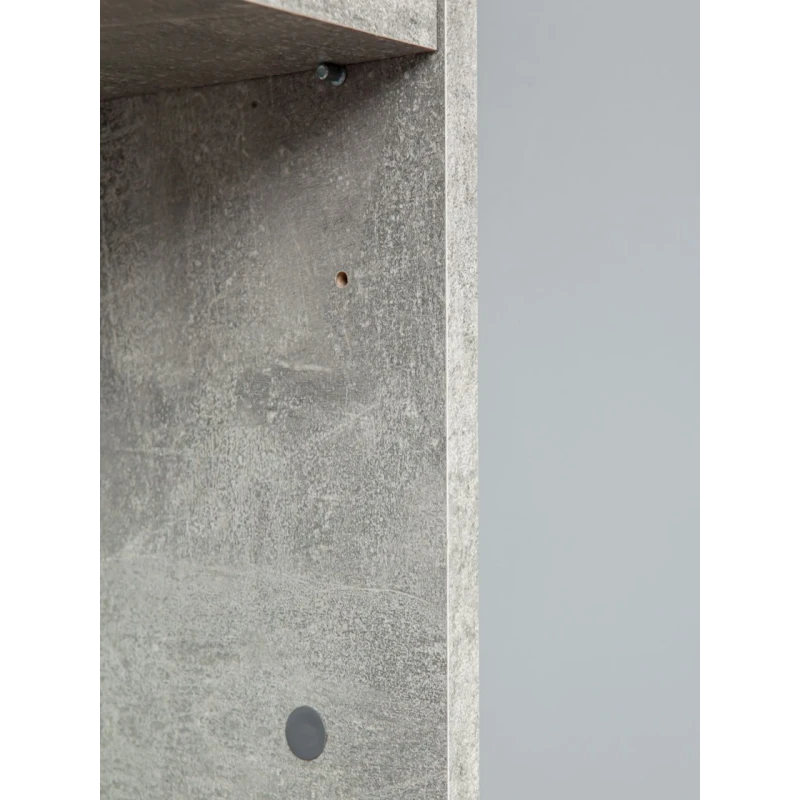 Стеллаж Letta ЛДСП, серый, 202х28х40 см