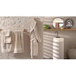 Полотенце для рук Yataş Essentials, 50х90 см, хлопок, бежевое