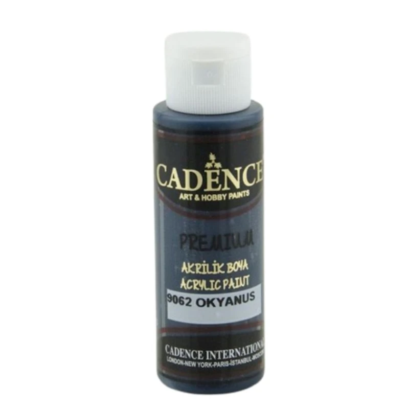 Декоративная акриловая краска Cadence Premium Acrylic Paint 9062 Ocean, 70 мл