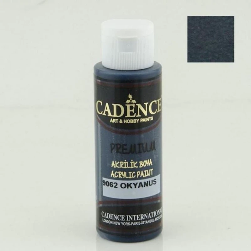 Декоративная акриловая краска Cadence Premium Acrylic Paint 9062 Ocean, 70 мл