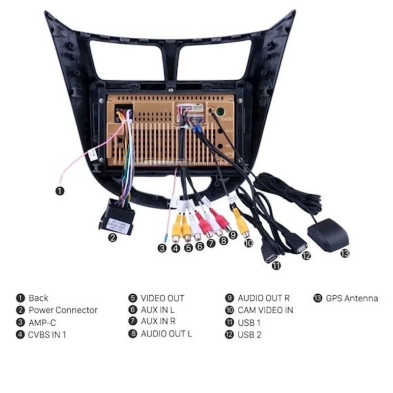 Автомобильный монитор Still Coll Hyundai Accent 2011-2013