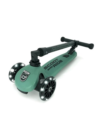 Samokat Scoot&Ride, qara/yaşıl