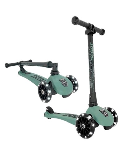 Samokat Scoot&Ride, qara/yaşıl