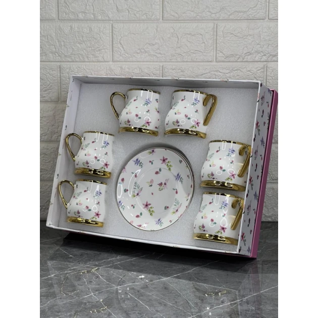 Çay dəsti homestore_vm619, ağ, 6 nəfərlik