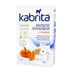 Каша Kabrita Мультизлаковая с тыквой на козьем молоке, с 6 месяцев, 180 г (8716677007991). Каша Kabrita Мультизлаковая с тыквой на козьем молоке, с 6 месяцев, 180 г (8716677007991).