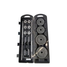 Qantel və ştanq dəsti 252508, qara, 29 parça, 50 kq, 150 sm