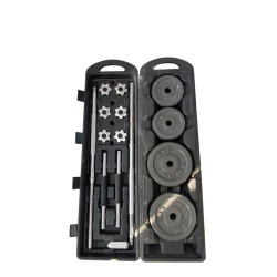 Набор гантели и штанги 252508, черный, 29 предметов, 50 кг, 150 см