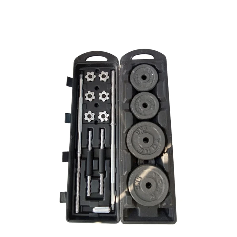 Набор гантели и штанги 252508, черный, 29 предметов, 50 кг, 150 см Набор гантели и штанги 252508, черный, 29 предметов, 50 кг, 150 см