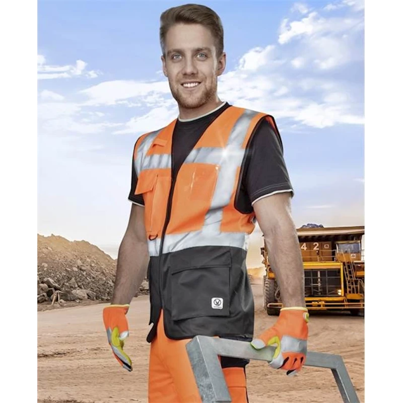 Сигнальный жилет Ardon, полиэстер, оранжевый, размер XXL. Сигнальный жилет Ardon, полиэстер, оранжевый, размер XXL.