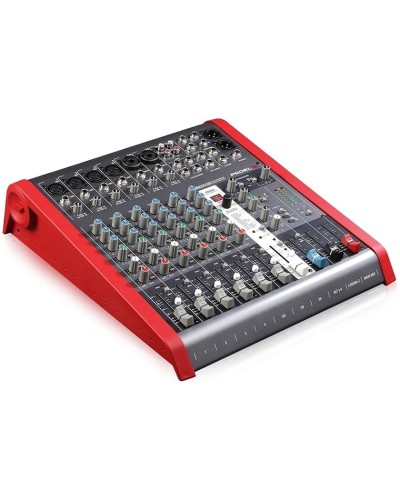 Mikşer pultu Proel M822USB, 3.4 kq, 8 kanal. Ölçürlər: 315x91x363 mm.