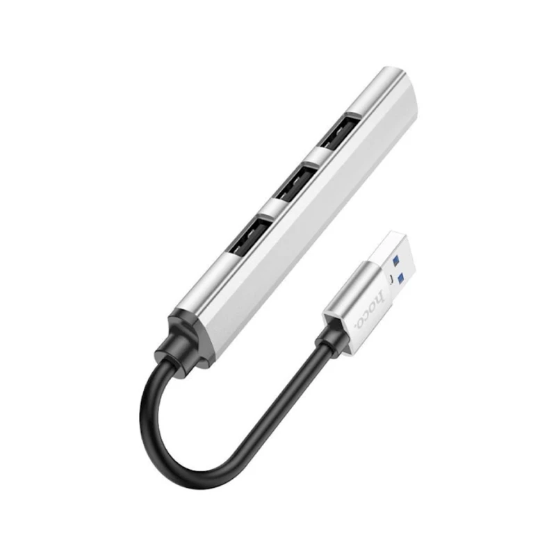 USB HUB Hoco HB26 Silver USB HUB Hoco HB26 Silver