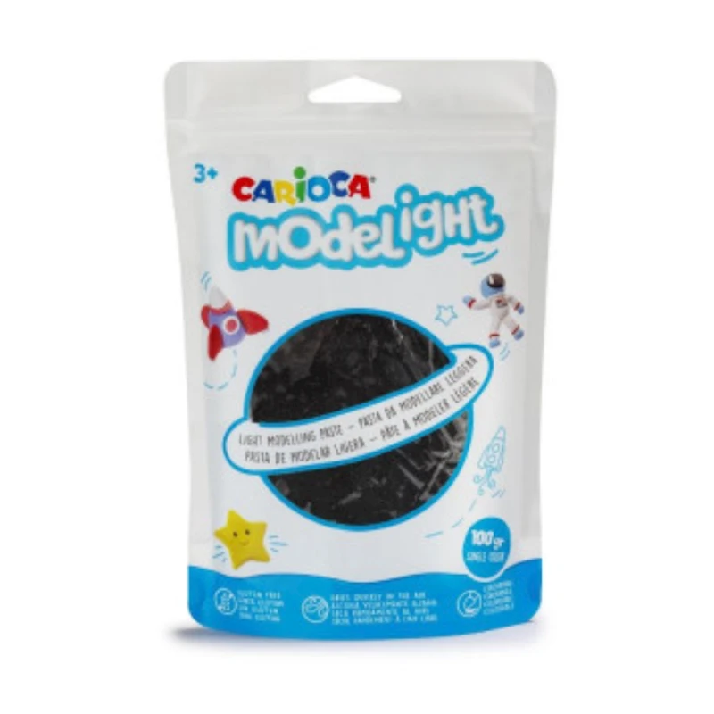 Пластилин Carioca Modelight, черный, 100 гр Пластилин Carioca Modelight, черный, 100 гр