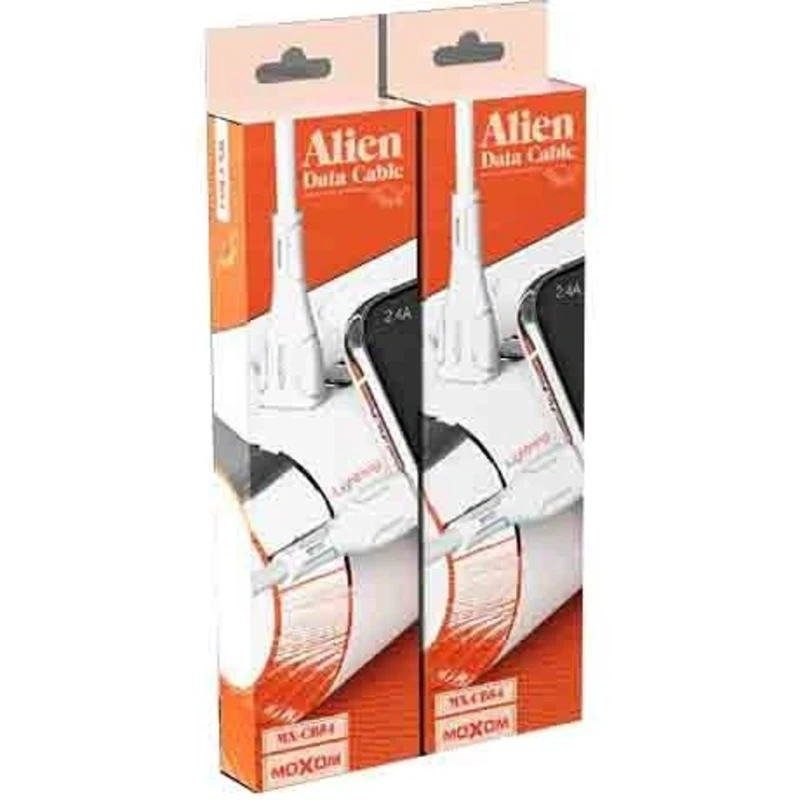 Кабель USB Moxom Type-C 2.4A, белый