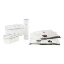 Vakuum qida saxlama dəsti Zwilling Fresh&Save 368070060 White S/M, 7 parça