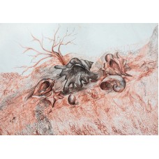 Qrafika Art by Ulviya Kakhramanova Tərk edilmiş sahil UK0045, kağız, qələm, 30х40 sm
