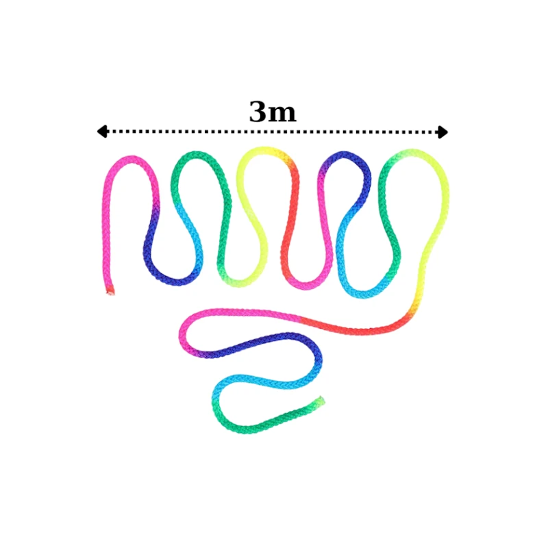 Gimnastika üçün atlanma ipi FİG Sport 1036, 3 m, rəngbərəng Gimnastika üçün atlanma ipi FİG Sport 1036, 3 m, rəngbərəng