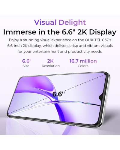 Smartfon Oukitel C37 6GB/256GB Cyan