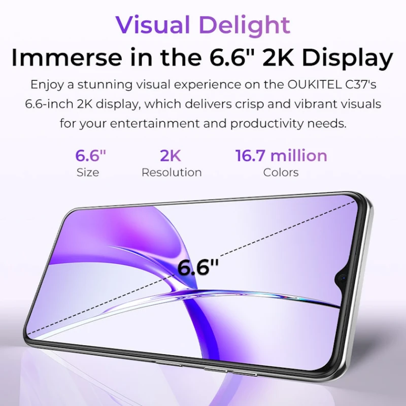 Смартфон Oukitel C37 6GB/256GB Cyan