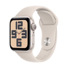 Ağıllı saat Apple Watch SE GPS 40mm Starlight Aluminium Case with Starlight Sport Band - S/M