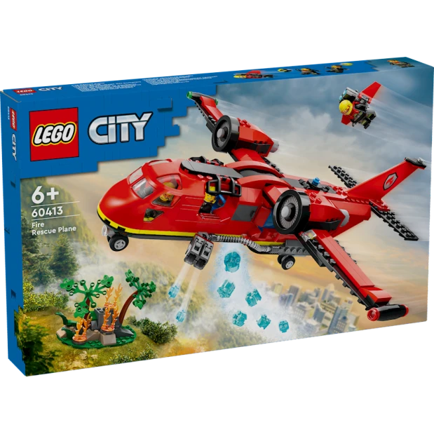 Конструктор LEGO City Fire Rescue Plane 60413, 6+ лет, 478 деталей