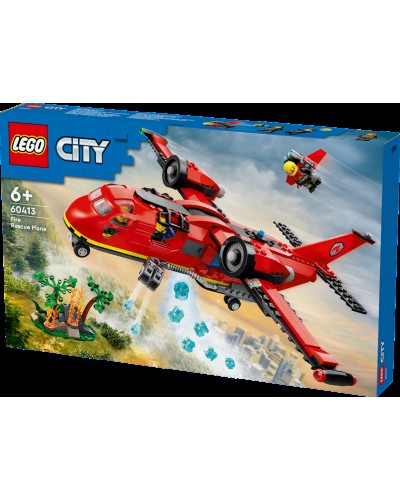 Konstruktor LEGO City Fire Rescue Plane 60413, 6+ yaş, 478 detal