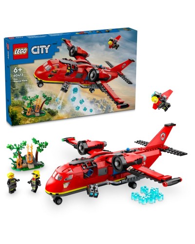 Konstruktor LEGO City Fire Rescue Plane 60413, 6+ yaş, 478 detal