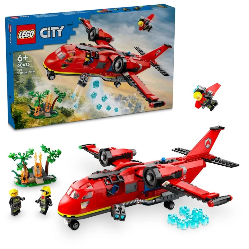 Конструктор LEGO City Fire Rescue Plane 60413, 6+ лет, 478 деталей
