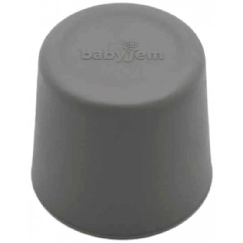 Чашка Babyjem, 9x7 см, 150 мл, силикон, 4+ мес, серая
