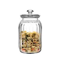 Qapaqlı banka Pasabahce Viva 21.7x10.2 sm, 1500 ml, şüşə, qapaq ilə, şəffaf