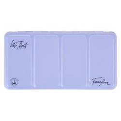 Пенал Невская палитра Белые Ночи для акварели, 35 кювет, светло-голубой Пенал Невская палитра Белые Ночи для акварели, 35 кювет, светло-голубой