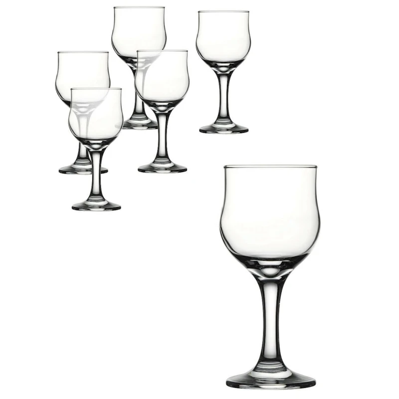 Набор бокалов Pasabahce Tulipe, 0.2 л, для вина, стекло, 12 шт, прозрачный Набор бокалов Pasabahce Tulipe, 0.2 л, для вина, стекло, 12 шт, прозрачный