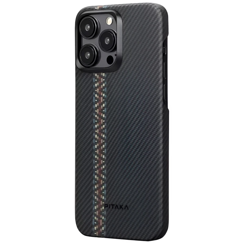 Чехол Pitaka Fusion Weaving MagEZ Case 3 для Apple iPhone 15 Pro Max Black Чехол Pitaka Fusion Weaving MagEZ Case 3 для Apple iPhone 15 Pro Max Black