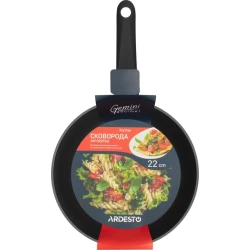 Сковородка Ardesto Gemini Gourmet AR1922FGG, 22 см, черный, алюминий