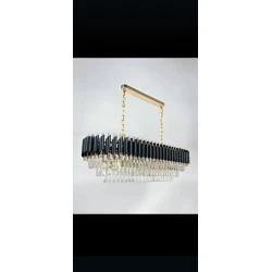 Asma çılçıraq 1048, qara/qızılı