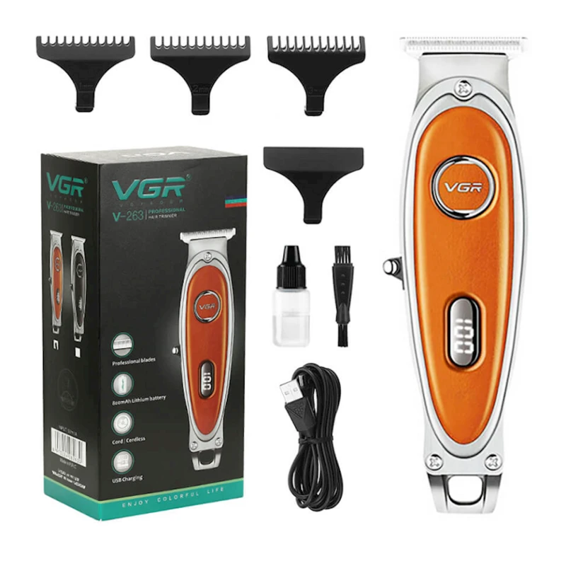 Машинка для стрижки волос VGR V-263 Orange