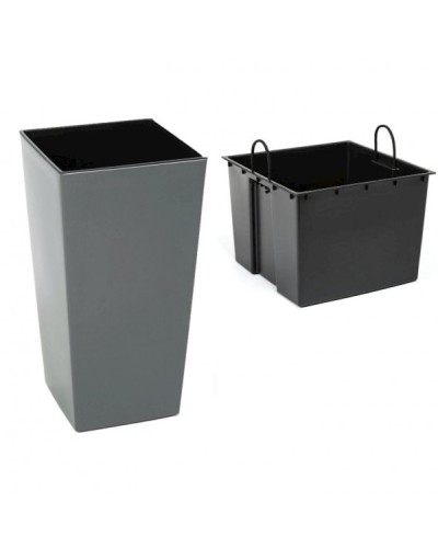 Dibçək Lamela Finezja 40х40х75 sm, plastik, boz