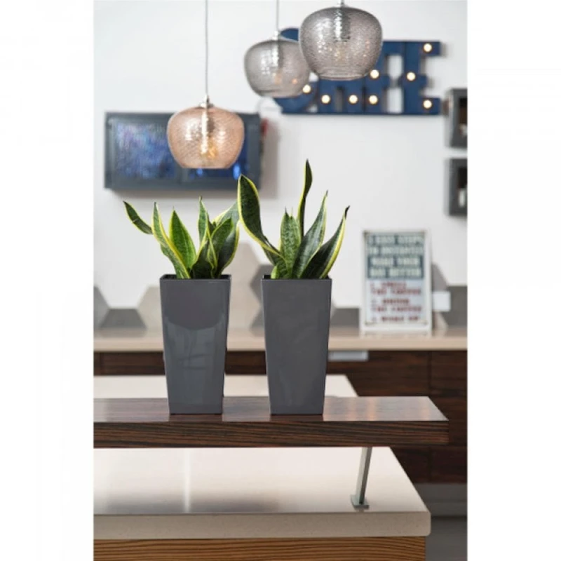 Горшок Lamela Finezja 40х40х75 см, пластик, серый Горшок Lamela Finezja 40х40х75 см, пластик, серый