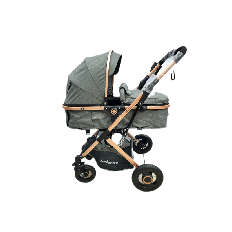 Детская коляска Belecoo 321, серая