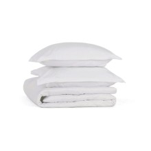 Yataq dəsti Askona Home Collection 1125, yorğan üzləri 200х220 sm, yastıq üzləri 50х70 sm, avro, satin, белый снег