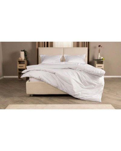 Yataq dəsti Askona Home Collection 1125, yorğan üzləri 200х220 sm, yastıq üzləri 50х70 sm, avro, satin, белый снег