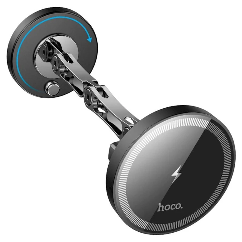 Автомобильный держатель для телефона Hoco HW26 Jacques Wireless Black