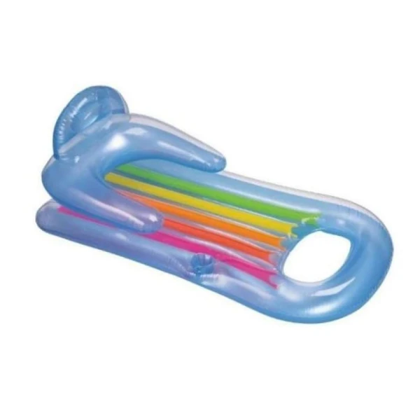 Надувное кресло-шезлонг Intex 58802, 160x85 см, голубой Надувное кресло-шезлонг Intex 58802, 160x85 см, голубой