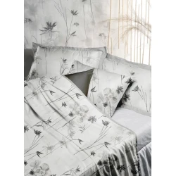 Комплект постельного белья MiraNova SF-719, пододеяльник 160x220 см, простыня 170x240 см, наволочка 50x70 см, односпальный, хлопок, серый