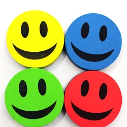 Ластик для белой доски Smiling Face, 90 мм, магнитный, товар в ассортименте Ластик для белой доски Smiling Face, 90 мм, магнитный, товар в ассортименте