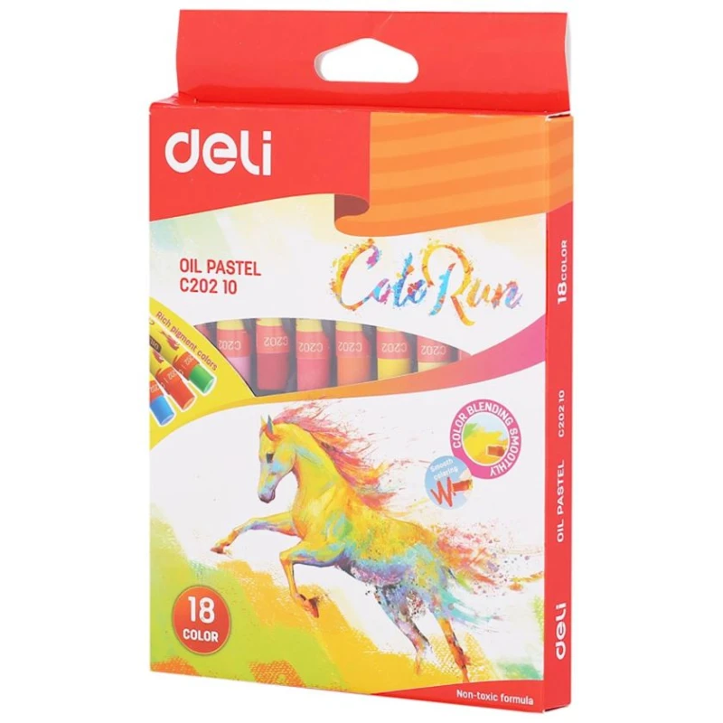 Pastel dəsti Deli ColoRun EC20210, 18 rəng