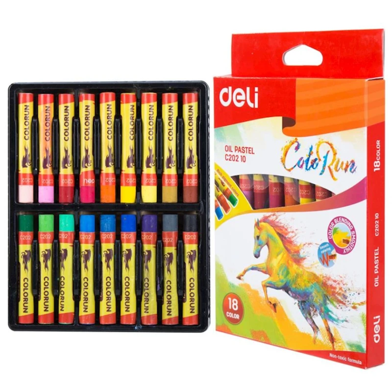 Pastel dəsti Deli ColoRun EC20210, 18 rəng