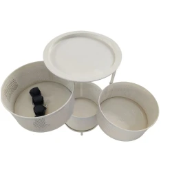 3-х ярусная белая стойка для овощей и фруктов 3-х ярусная белая стойка для овощей и фруктов